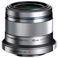 奥林巴斯 M.ZUIKO DIGITAL 45mm F1.8 标准定焦镜头 奥林巴斯卡口 37mm 银色
