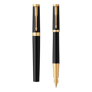 PARKER 派克 高端钢笔 精英睿智黑金夹墨水笔