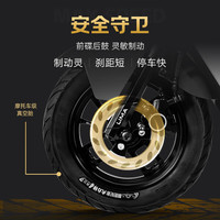 立马电动摩托车H5三代 90公里长续航电动车72V20Ah铅酸电池1500W风冷电机 梦幻白