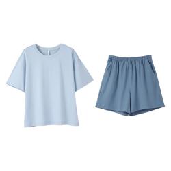 安之伴 可外穿睡衣女春夏套头宽松家居服套装