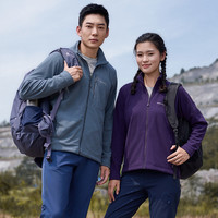 mont·bell日本秋冬季户外休闲保暖女款薄抓绒衣开衫夹克冲锋衣内胆 DGY深灰色/1114433 S