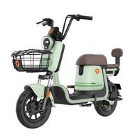 雅迪（yadea）钠电电动自行车Q1-H 94km长续航男女代步通勤大踏板电动车 偏撑可断电电瓶车 春辰绿