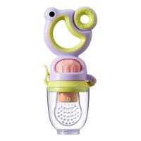 嫚熙（EMXEE）咬咬袋婴儿食物果蔬硅胶玩乐宝宝吃水果辅食器贪吃娃系列 尼斯紫