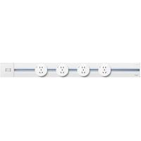 DELIXI/德力西 可移动 轨道插座+五孔插座 80厘米轨道 银色
