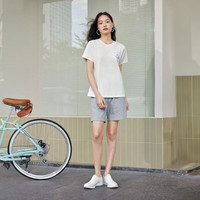 斯凯奇【斯凯奇五折】夏季短袖t恤女纯棉运动t恤女式t恤