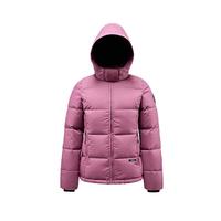 君羽羽绒服男【清仓】800蓬白鹅绒加厚短款保暖羽绒夹克F52129 烟玫粉-女款 XL 男150-170斤/女110-120斤