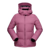 君羽羽绒服男【清仓】800蓬白鹅绒加厚短款保暖羽绒夹克F52129 烟玫粉-女款 M 男120-135斤/女95-100斤