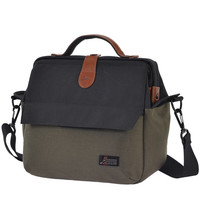 吉尼佛 JENOVA 摄影包单肩相机包女男佳能 R5 R6微单相机包富士xt5索尼a7微单包 61132黑/军绿色