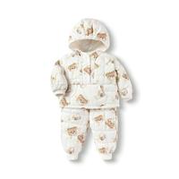 儿童套装男童女童冬装棉服两件套洋气时尚萌趣