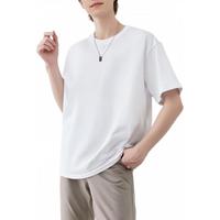 红豆短袖男2025夏季重磅纯棉男士t恤圆领打底衫上衣夏装 白色 XL