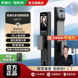 凯迪仕 kaadas Q6FVP 智能锁 3D人脸识别 全自动猫眼 大屏指纹密码 防盗门