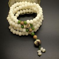 默奢 白玉菩提根手串 6*8MM 10024005286289