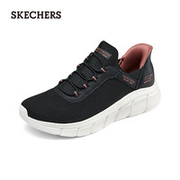 斯凯奇（Skechers）女鞋夏季slip ins闪穿鞋网面透气轻便休闲运动鞋117502 黑色/BLK 37.5