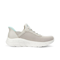 斯凯奇(Skechers)女鞋夏季slip ins闪穿鞋网面透气轻便休闲运动鞋117502 灰褐色/TPE 38.5