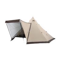Naturehike 挪客户外牧场八边形金字塔帐篷 户外多人防晒大空间 雪裙款-流沙金