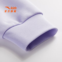 安踏儿童卫衣男大童装2025秋季优可丝时尚简约针织运动套头衫 【女童速干款】浅薰紫6702-2 160