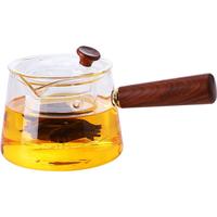 豪峰2025玻璃侧把蒸煮茶一体壶家用整套茶具套装泡茶壶