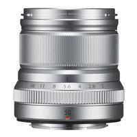 富士（FUJIFILM） 微单定焦富士龙镜头 XF50 F2 三防中远 银色 标配