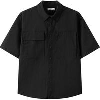 森马(Semir)短袖衬衫男吸湿速干户外工装衬衣2025夏季上衣宽松潮109325104107