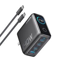 Anker 140W智能双视窗氮化镓充电器套装 多协议快充
