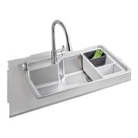 科勒(KOHLER)大单槽304不锈钢加厚水槽洗碗池抽拉龙头套餐28409套餐 28409大单槽抽拉龙头套餐