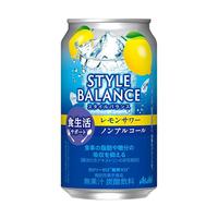 Asahi/朝日砧板 0糖0卡0酒精 无醇酒 <美食自由>柠檬沙瓦 0糖0卡0酒精 350ml*1 听装 350ml