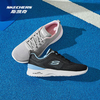 斯凯奇outlets 女款运动跑步鞋轻量透气高回弹百搭秋冬 黑色/浅蓝色/BKLB 40