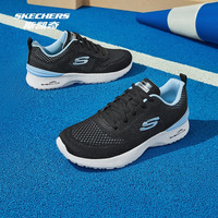 斯凯奇outlets 女款运动跑步鞋轻量透气高回弹百搭秋冬 黑色/浅蓝色/BKLB 39.5