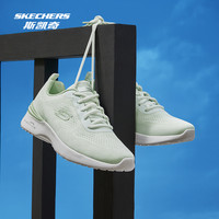 斯凯奇outlets 女款运动跑步鞋轻量透气高回弹百搭秋冬 海军蓝色/紫色/NVPR 38.5