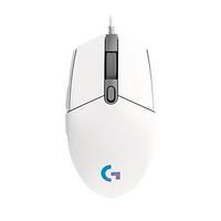 罗技 G102 有线鼠标 8000DPI RGB 白色