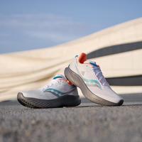 索康尼 saucony 菁华14男式轻量缓震跑鞋KINVARA 白褐S20823-85