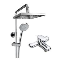 科勒（KOHLER） 淋浴一体式花洒淋雨器简易明装浴室沐浴套装顶喷手持喷头77365 性价比首选丨双出水丨76628T珂美