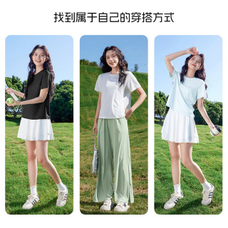 班尼路 凉感透气  女士简约风短袖