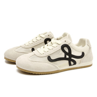 西遇 复古德训鞋 美式鞋轻便休闲鞋 米白