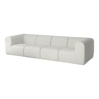 宜家（IKEA）STOCKHOLM斯德哥尔摩三人沙发客厅布艺 灰色/白色四人