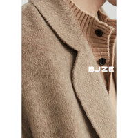 伯爵卓尔牦牛绒羊毛混纺双面呢大衣男中长款通勤外套2024秋冬 P441739 燕麦奶 XL 180