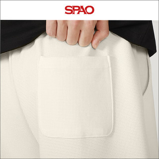 SPAO韩国同款小狗印花短裤男士2025年夏季新款潮牌中裤衩SPDK25SV07LD 白#SP书包狗X 2XL