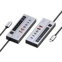 海备思 PD快充 Type-C扩展坞 USB分线器 HUB转换器 PD快充 独立供电 带开关转接器
