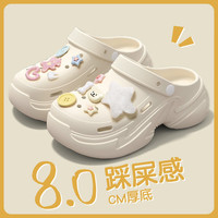 FOURDATRY缤纷洞洞鞋夏日专用洞洞鞋女夏季外穿2025新款厚底防滑手术室鞋男 手术室专用鞋,非器