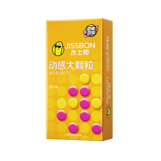 88VIP：杰士邦 动感大颗粒安全套 10只