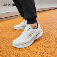 斯凯奇引跑者|轻奇系列夏男鞋休闲鞋缓震舒适运动鞋高回弹跑步鞋 黑色/白色/BKW 46