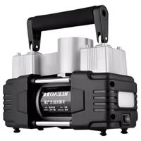 雷傲双缸车载充气泵高压汽车打气泵 双缸机械表【手动关停】