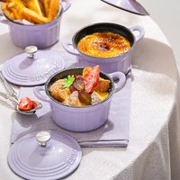 北鼎一人食炖盅迷你珐琅锅家用蒸炖辅食锅蒸碗饭釜铸铁锅buydeem 流金罗兰紫