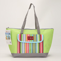 未克思 vks 大容量食品医药冷藏袋生鲜冰袋冰包车载旅行野餐包保温包 蓝色14升 草绿色