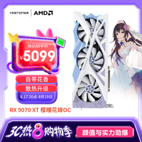 盈通 RADEON RX 9070 XT 樱瞳花嫁 OC 显卡 16GB