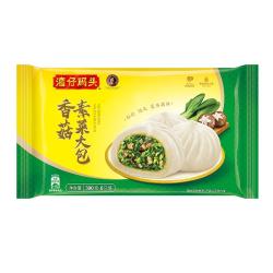 湾仔码头 香菇素菜大包 390g 9赠1