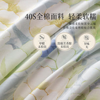 百丽丝出品四件套纯棉新款学生宿舍三件套床上四件套床单被套 清新花卉纯棉套件 床单款 （）