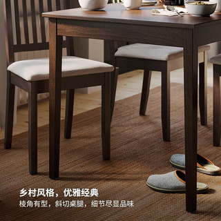 宜家（IKEA）NASINGE纳辛格伸缩型餐桌多人餐桌客厅家用 白色餐桌+白色椅子×4 130/190x80cm