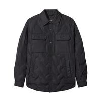 卡宾男装90鸭绒羽绒服24秋冬宽松外套W3244141066 煤黑色01 XL /180/52