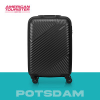 会员专享、PLUS会员：AMERICAN TOURISTER 美旅 TV7  颗粒斜纹耐磨防刮旅行箱 基础款-黑色 20英寸